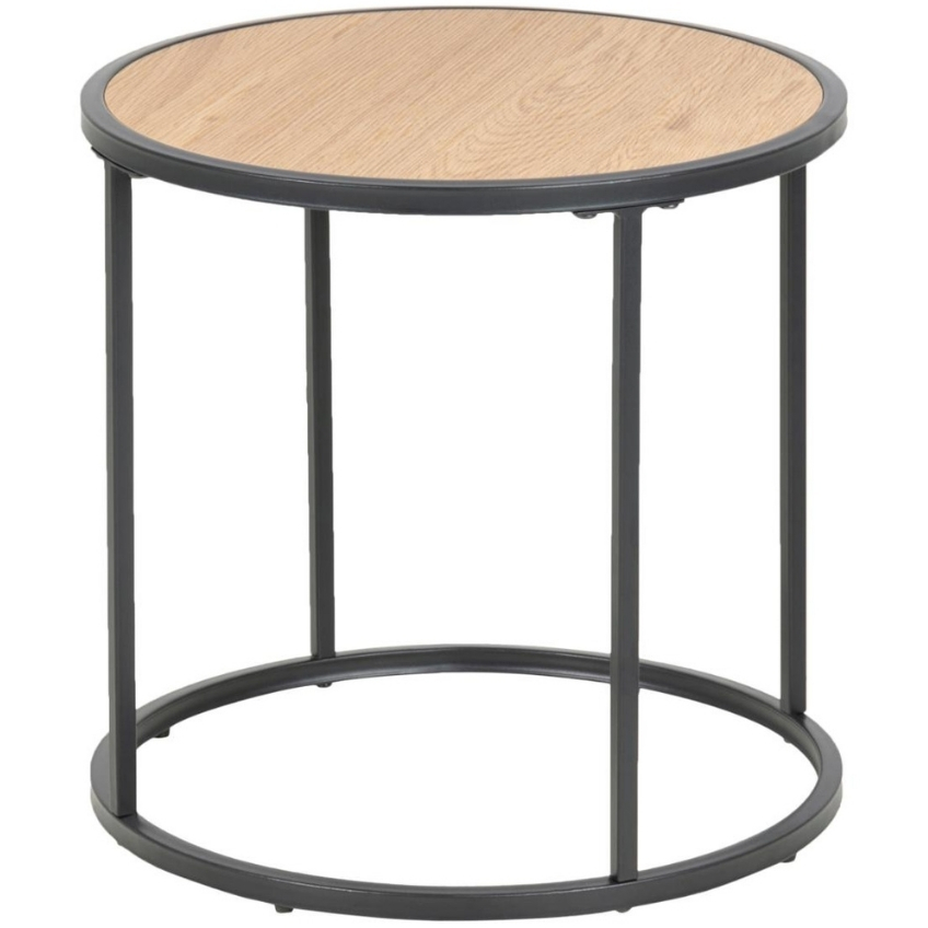 Dubový kulatý odkládací stolek Darila 43 cm