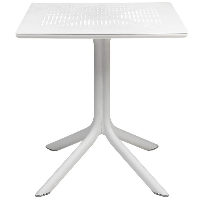 Nardi Bílý plastový zahradní stůl Clip 70 x 70 cm