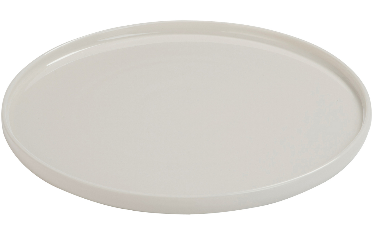 Bílý porcelánový talíř J-line Egey 28 cm