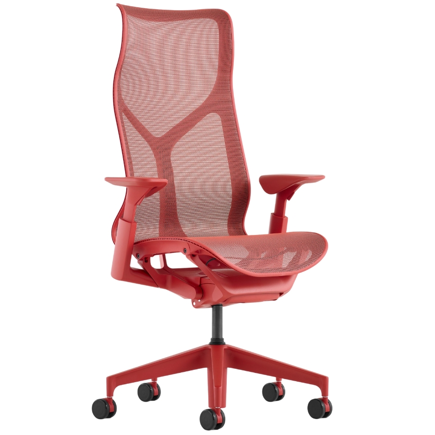 Hermann Miller Červená kancelářská židle Herman Miller Cosm H