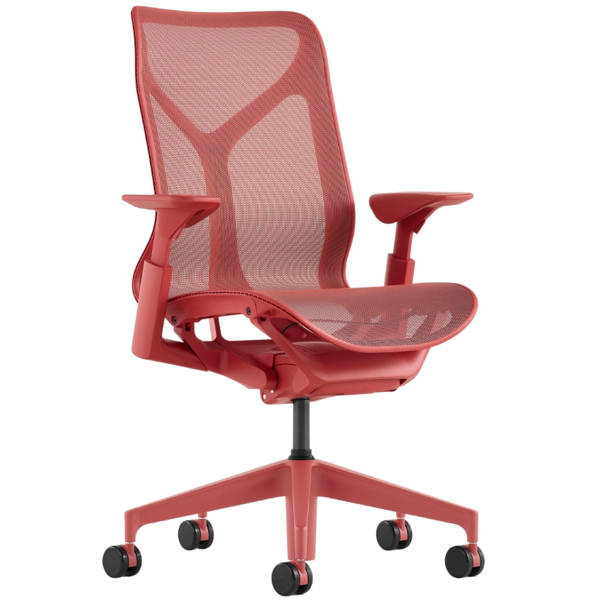 Hermann Miller Červená kancelářská židle Herman Miller Cosm M