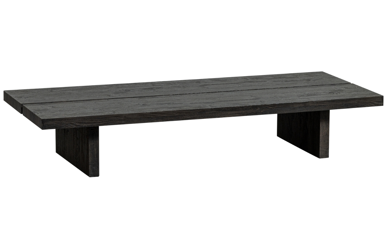 Hoorns Tmavě hnědý konferenční stolek Lin 140 x 60 cm