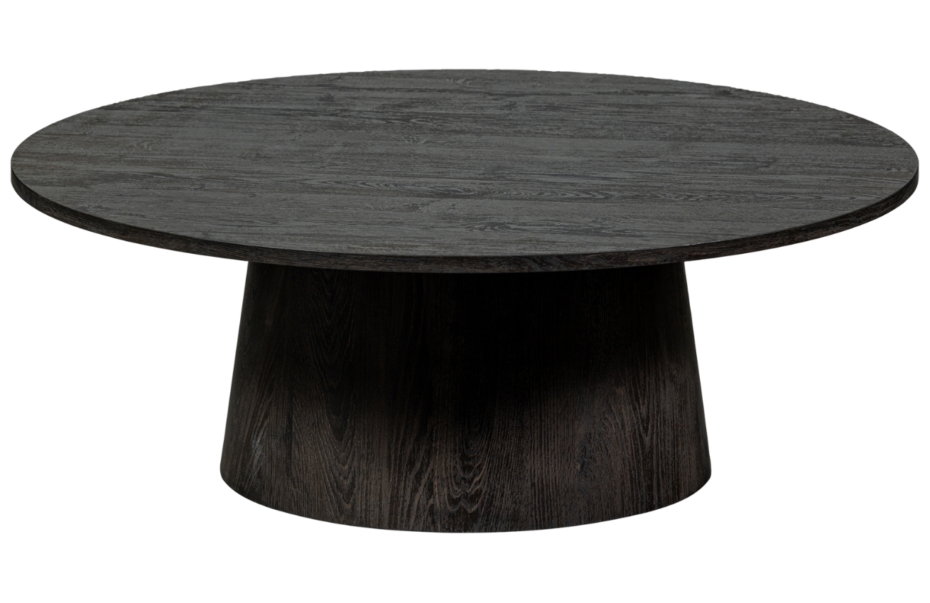 Hoorns Tmavě hnědý konferenční stolek Otivan 100 cm