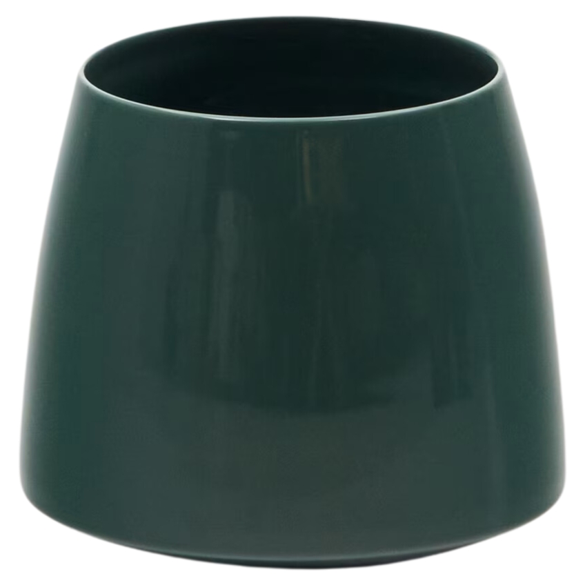 Zelená keramická váza Kave Home Sibla 17 cm